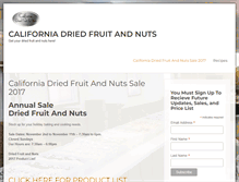 Tablet Screenshot of californiadriedfruitandnuts.com